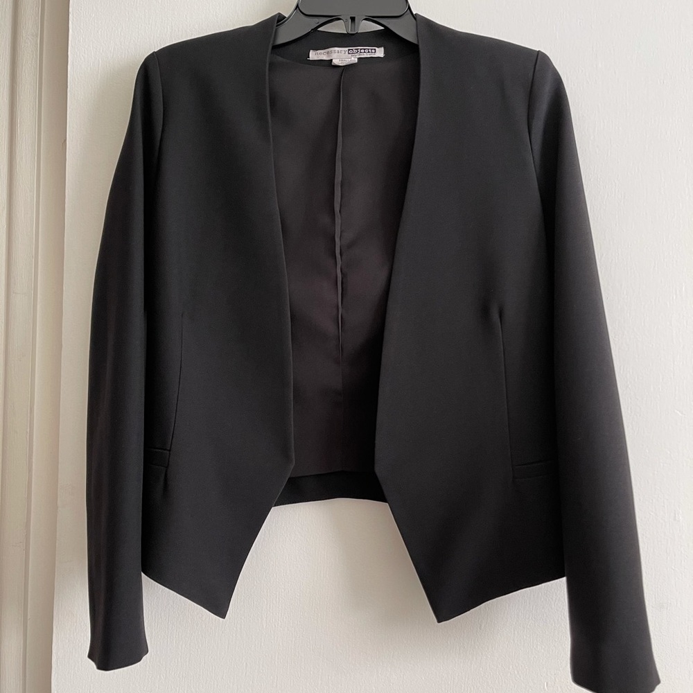 Nwot Necessary Objects Open Front Long Sleeves Bl… - image 2